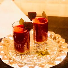 A picture of Beet Tulsi Juice.