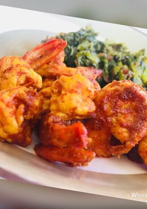 A picture of Whosayna’s Pilipili Prawns.