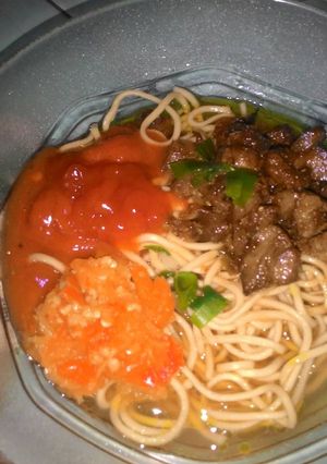 Foto resep Mie ayam "tepuu" sodara ala2(ati ampela)👍😍