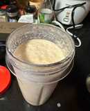 Peanut butter banana smoothie but start from the peanut