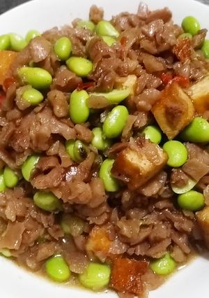 辣炒毛豆 的食譜成品照片