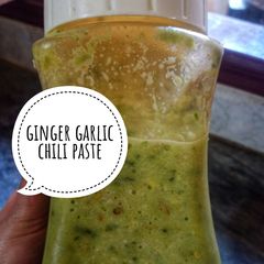 A picture of Ginger garlic chili paste.