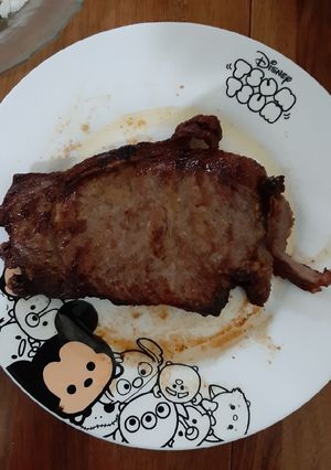 Foto resep Steak sapi wangyu air fryer