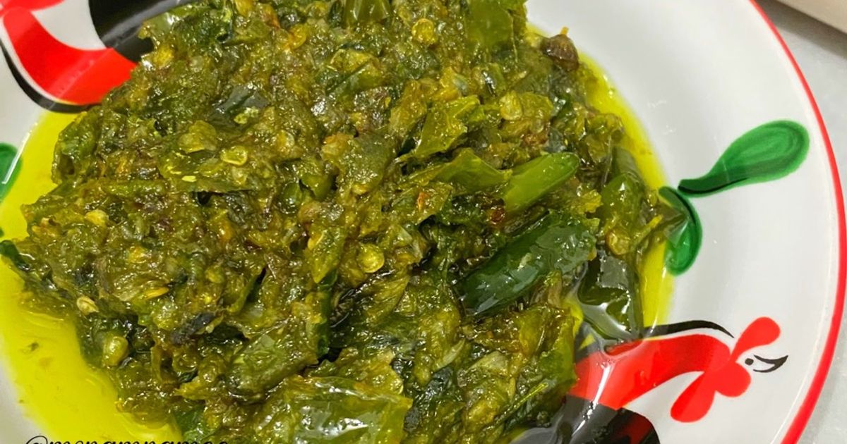 Sambal ijo ayam penyet / ayam geprek