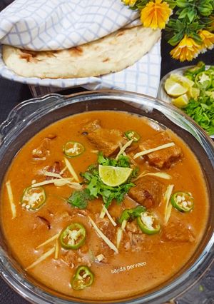 A picture of BEEF NIHARI with NAN.