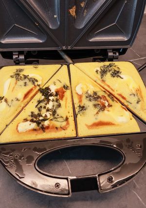 Hình của món Bánh tam giác nhân mặn (có thể dùng làm Pancake).