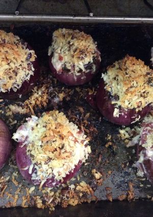 Una foto de Cebollas rellenas