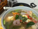 ต้มส้มปลาทับทิมใส่ใบมะขามอ่อน