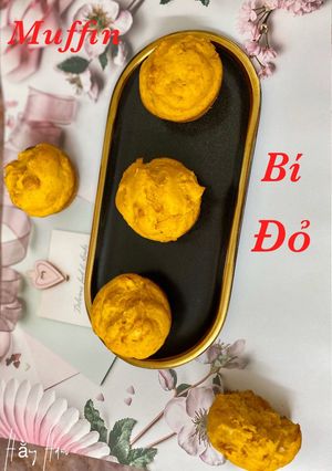 Hình của món Muffin bí đỏ.