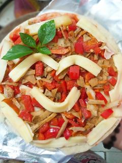 Hình của món Pizza chay.