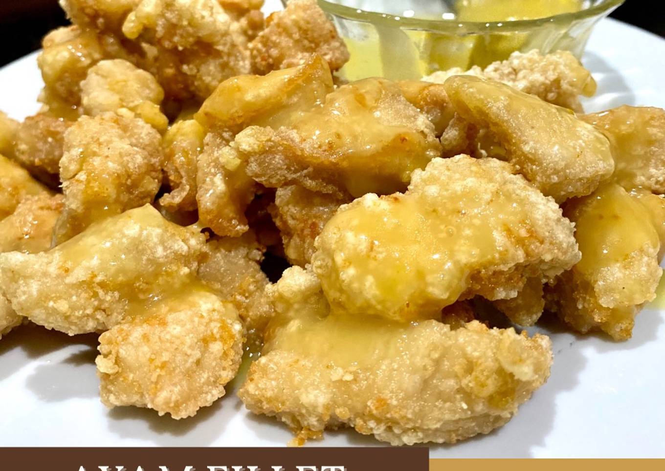 Ayam fillet (crispy chicken popcorn) saus lemon