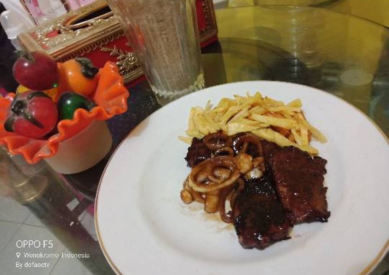 Daging panggang simple teflon
