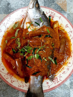 Gambar Ikan siakap stim ala nyonya Mama Intan