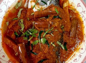 Gambar Ikan siakap stim ala nyonya Mama Intan