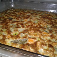 A picture of Vegetable omelet.