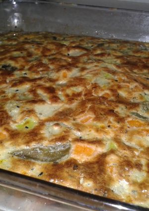 A picture of Vegetable omelet.