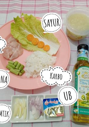Foto resep MPASI 6 BULAN (BUBUR AYAM SAWI) Menu Lengkap 4 Bintang ⭐