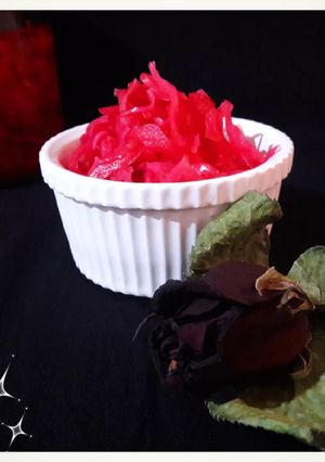 عکسی از دستور ترشی کلم قرمز رستورانی فوری