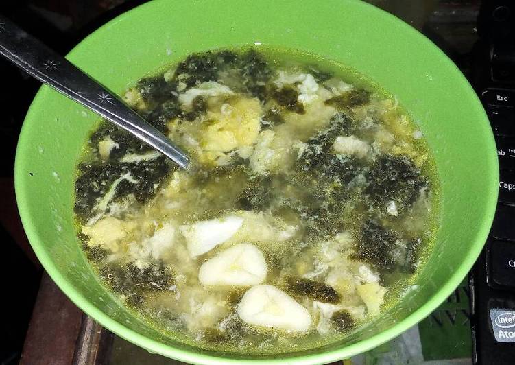 Sup Rumput Laut. ala ala
