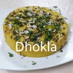 A picture of Instant easy soft sponge dhokla without oven ready in 20 minutes.