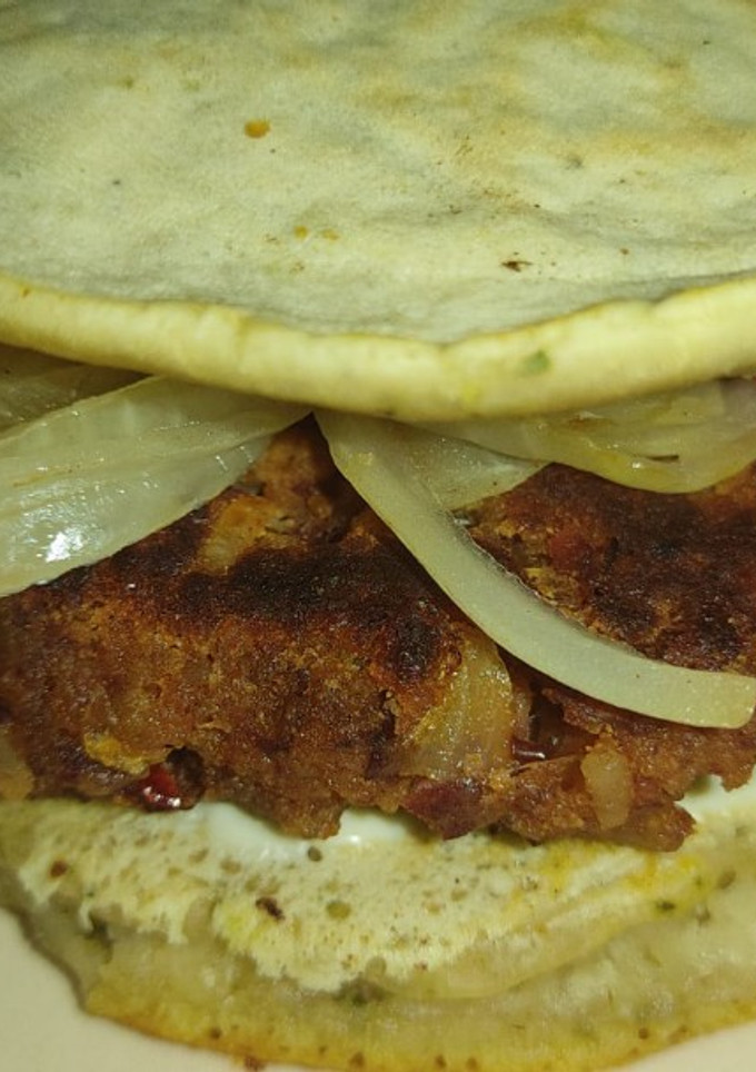 Una foto de Pancky burger vegana de porotos rojos (Receta #550!!!)
