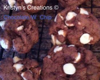 Unique Recipe Chocolate Cookies with White chips Delicious Nutritious