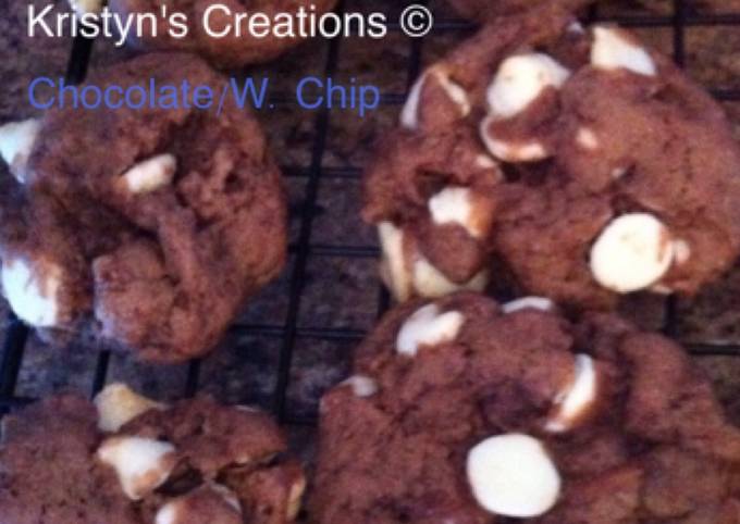 Steps to Prepare Speedy Chocolate Cookies with White chips