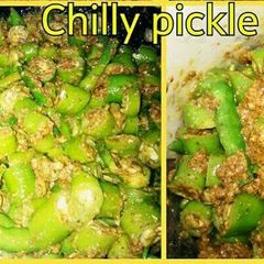 A picture of Green Chilly Pickle.