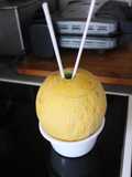 Galia Melon with Sangria