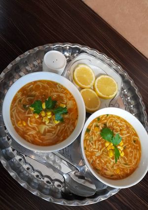 عکسی از دستور سوپ رشته