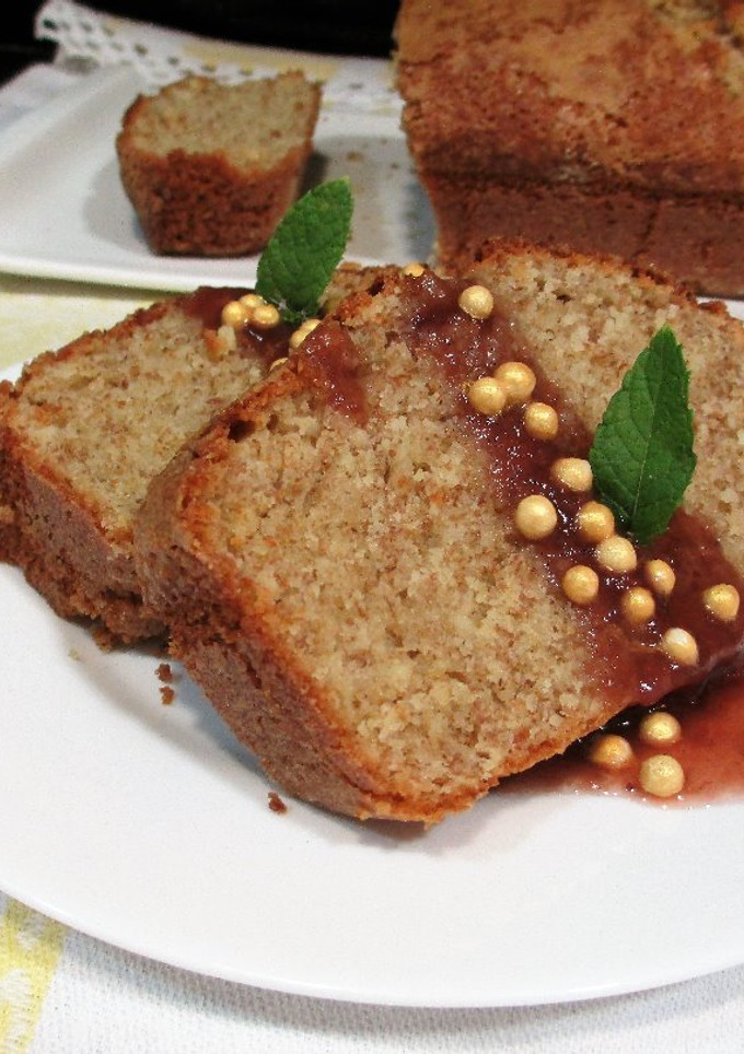 Una foto de Cake integral con queso requesón
