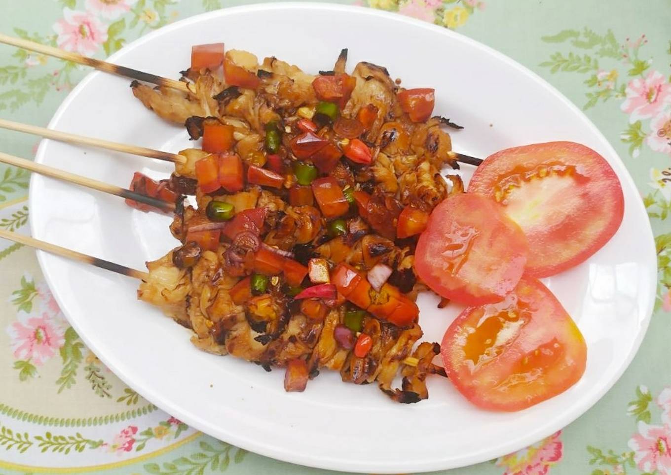 Sate jamur tiram istimewa