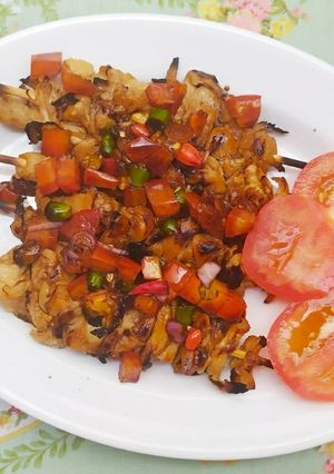 Foto resep Sate jamur tiram istimewa