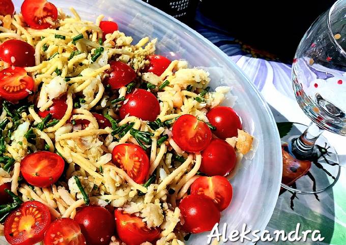 Pasta Spaghetti with Cod Pesto sauce and Samphira Recipe by ALEX xx 🇬🇧 ...
