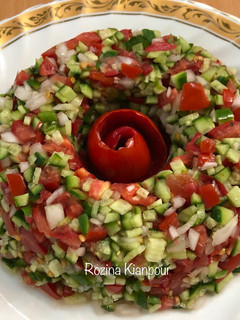 عکسی از دستور سالاد شیرازی