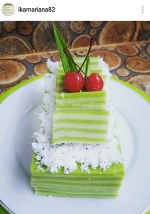 Foto resep "Kue Lapis Jongkong Pandan"