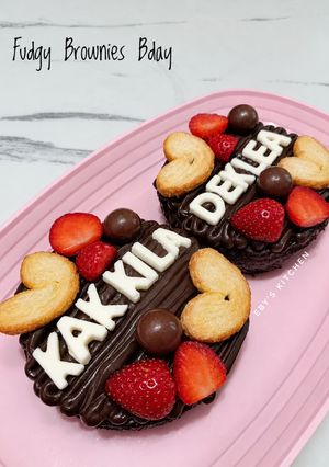 Foto resep Fudgy Brownies Hias