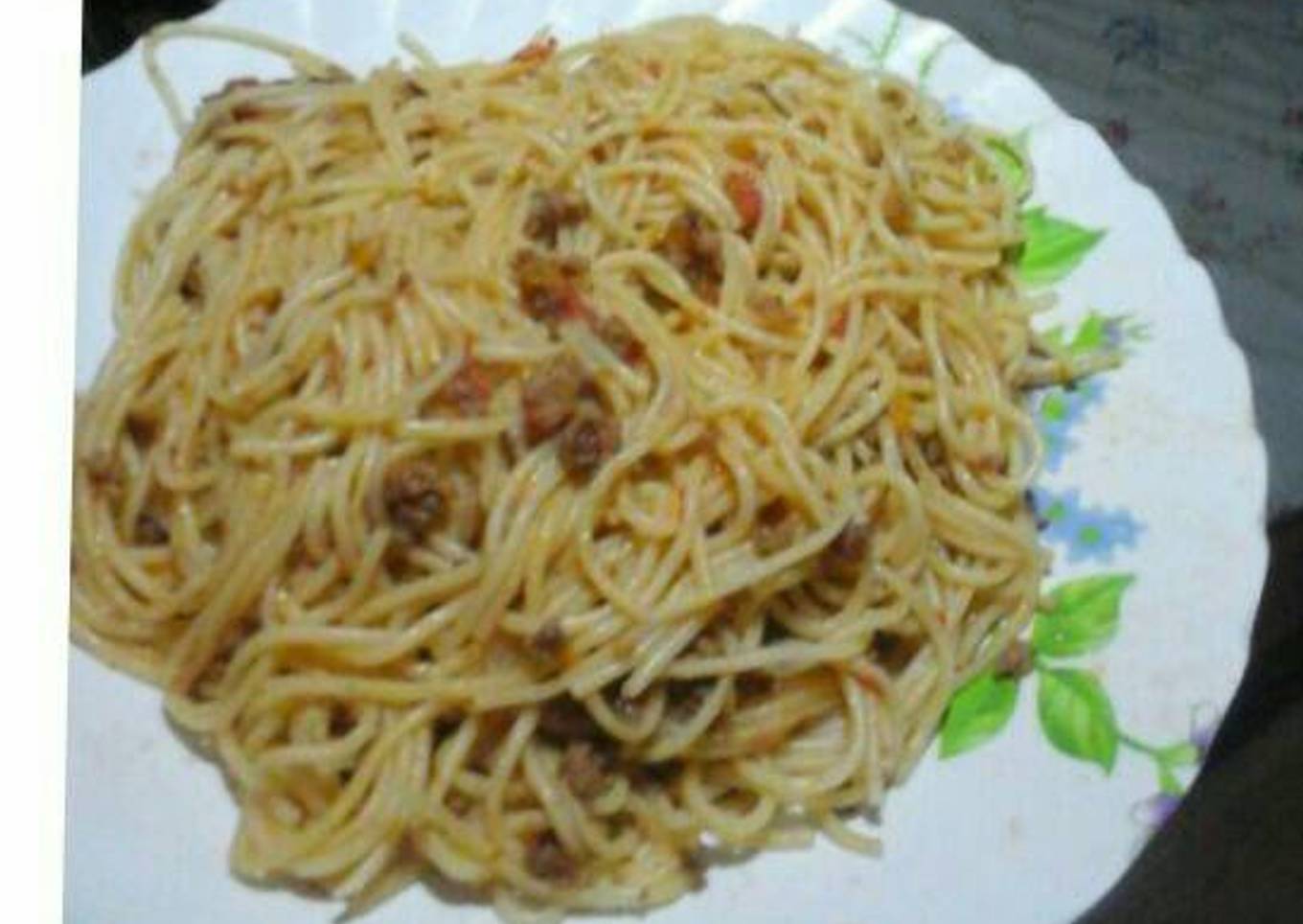 Fried spaghetti