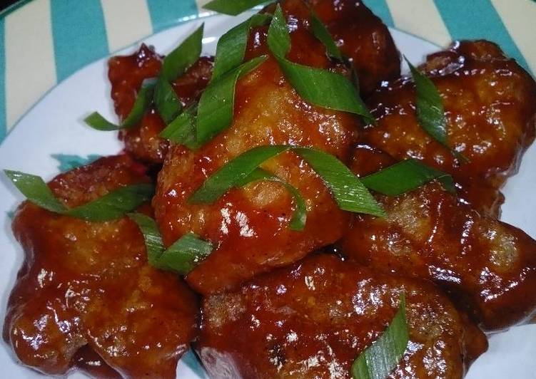 Resep Boneless chicken wings with bbq sous yang Enak Banget
