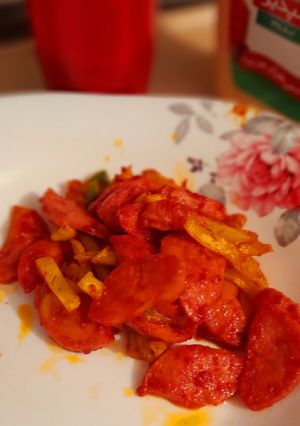عکسی از دستور خوراک سوسیس مخصوص