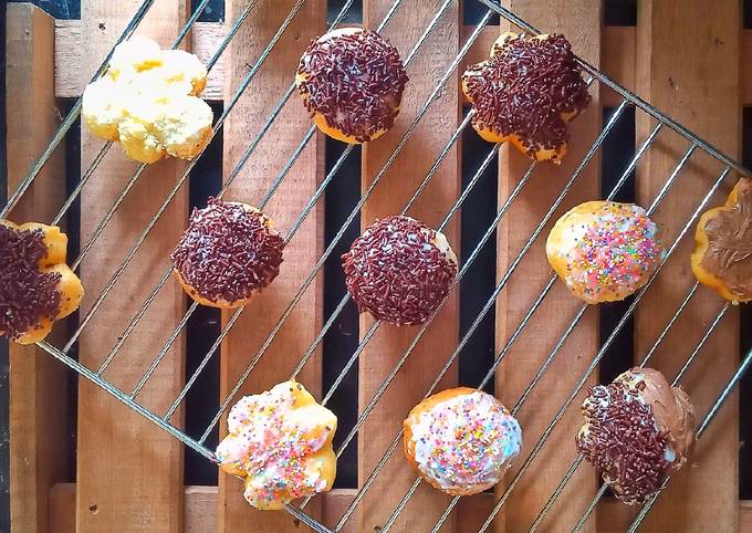 Cara termudah membuat Donat Mini yang sedap
