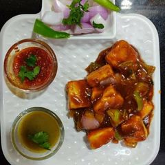 A picture of Salty Chilli paneer.