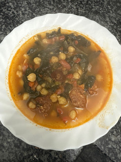 Una foto de 631. Potaje de garbanzos (principal legumbres)