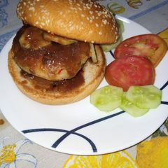 A picture of Tikka Potato Bun Kabab.