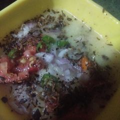 A picture of Moradabadi moong dal chaat.