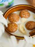 💚 Bánh Quy Hạnh Nhân Ý Amaretti Kèm Chuối & Sữa Dê (Vegetarian)
