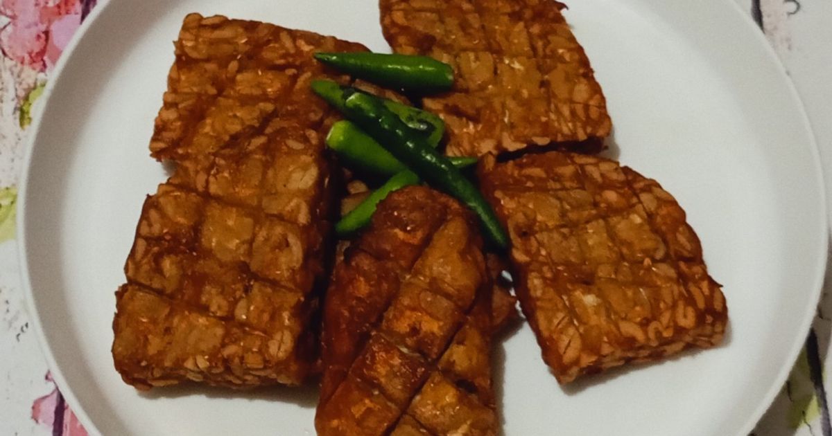 Tempe goreng garit Ketumbar