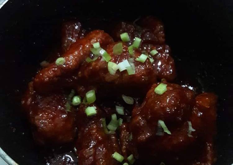 Bagaimana Menyiapkan Ayam goreng pedas ala korea yang Enak Banget