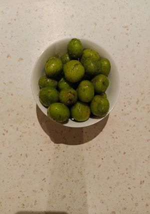 عکسی از دستور گوجه سبز شکسته