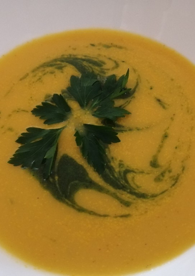 Una foto de Crema de zanahoria tramposa 🥕🍵